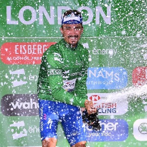 Julian Alaphilippe a remporté hier le général du Tour de Grande Bretagne