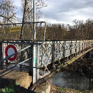 La passerelle de la Glacerie va être reconstruite et élargie
