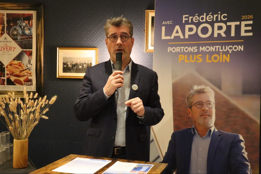 Candidat à un deuxième mandat, Frédéric Laporte veut "porter Montluçon plus loin"