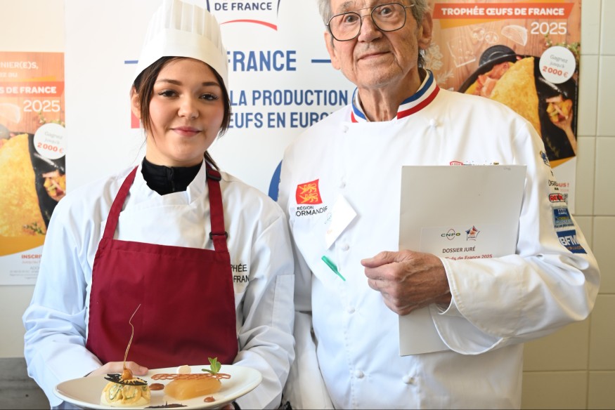 Avec une omelette sucrée roulée à la pastille de Vichy, une Bourbonnaise de 21 ans termine troisième du Trophée œufs de France