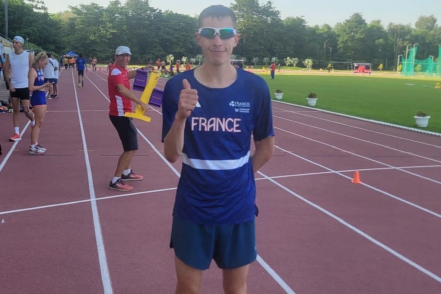 Gaël Geffroy (Montluçon athlétisme) en finale des championnats du monde WPA sur 1.500m